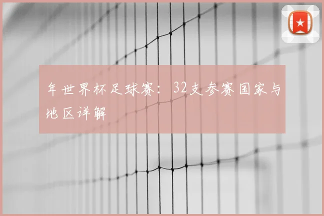 年世界杯足球赛：32支参赛国家与地区详解