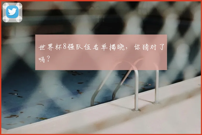 世界杯8强队伍名单揭晓，你猜对了吗？